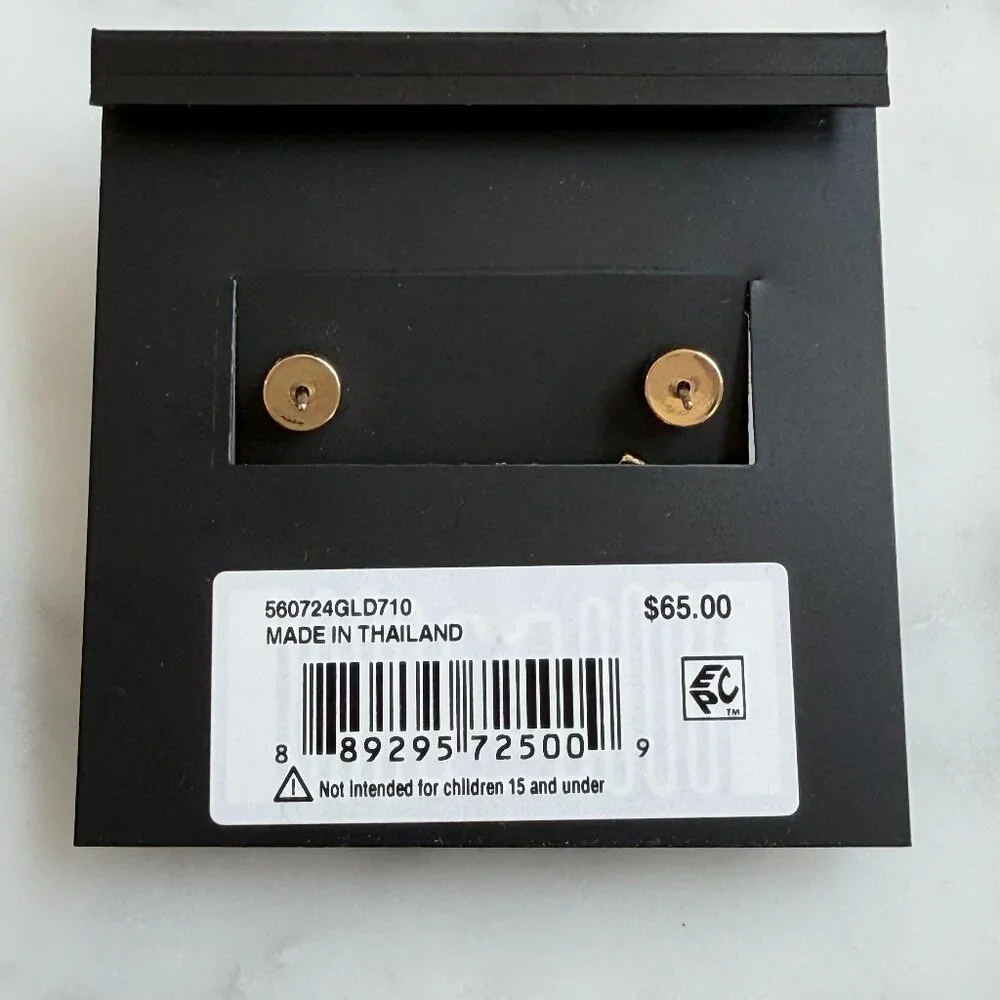 Coach Signature C Huggie Hoop Earrings - New - Picture 7 of 7